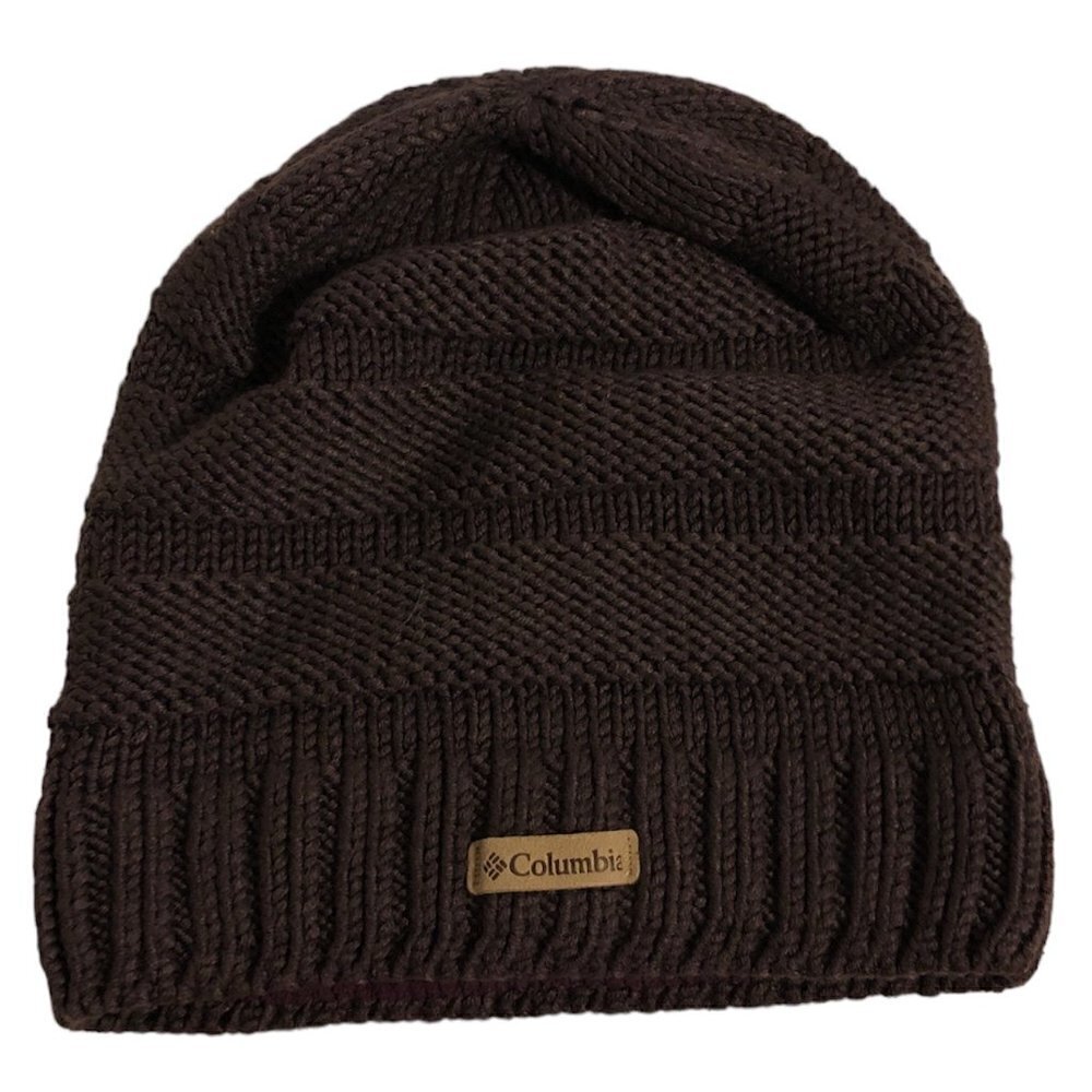 COLUMBIA Beanie Hat Women's Unisex Size O/S Purple Plum Ribbed Design